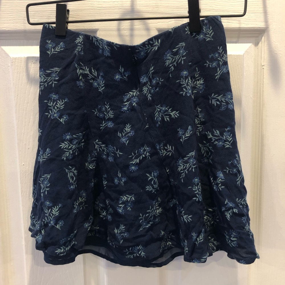 Floral Blue Skirt American Eagle  S